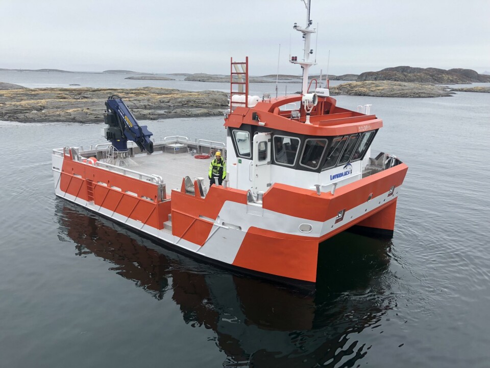 BNr 146 – Solbryn ble nylig overlevert fra Grovfjord Mek. Verksted (GMV) til Lovundlaks. Foto: GMV.