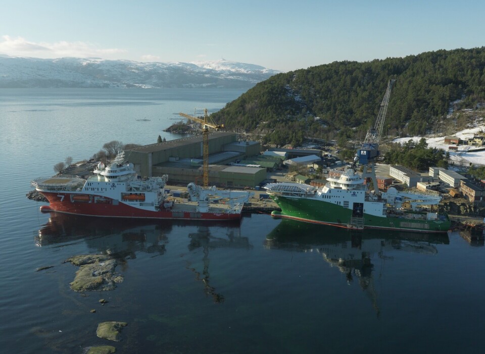 Illustrasjonsfoto av Havyard Leirvik sitt verft.