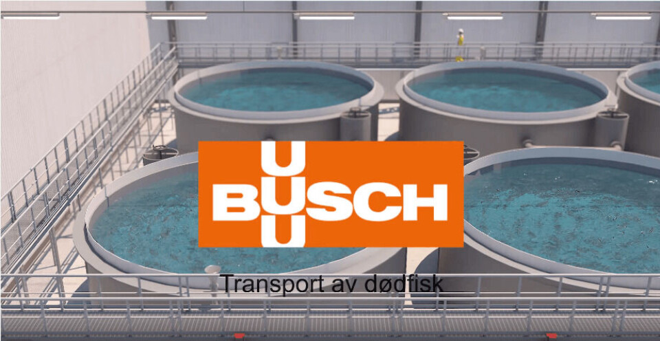 Transporterer dødfisk med vakuum