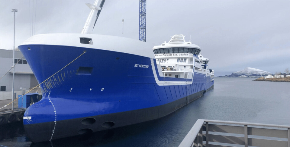 «Ro Venture» er søsterskipet til «Ro Vision», og er og identisk lik. Klikk for større bilete. Foto: Larsnes Mek. Verksted.