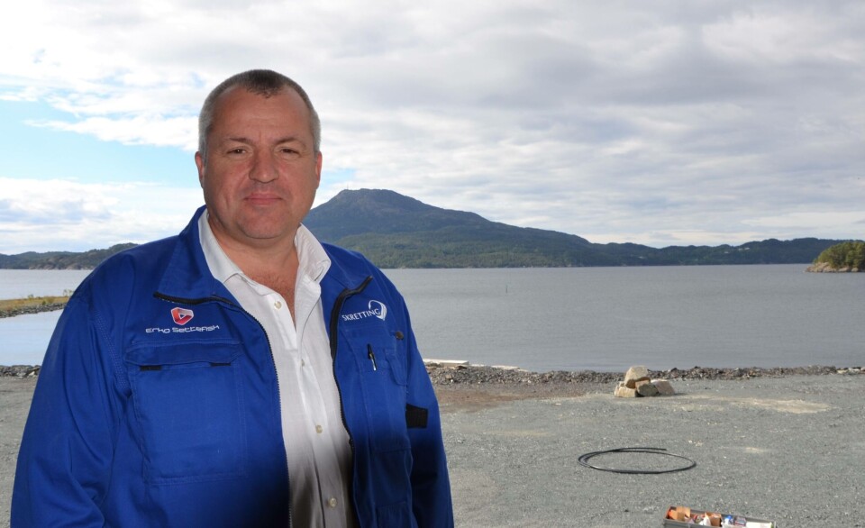 Rune Sandvik, daglig leiar i Erko Settefisk Sagvåg. Foto: Linn Therese Skår Hosteland Rune Sandvik, daglig leiar i Erko Settefisk Sagvåg. Foto: Linn Therese Skår Hosteland