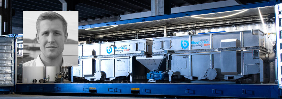 Blue Ocen har ansatt Thomas Tveiten Lewis som ny COO i selskapet. Bildet viser deler av sløamløsningen som er installert hos Salmon Evolution Blue Ocen har ansatt Thomas Tveiten Lewis som ny COO i selskapet. Bildet viser deler av sløamløsningen som er installert hos Salmon Evolution