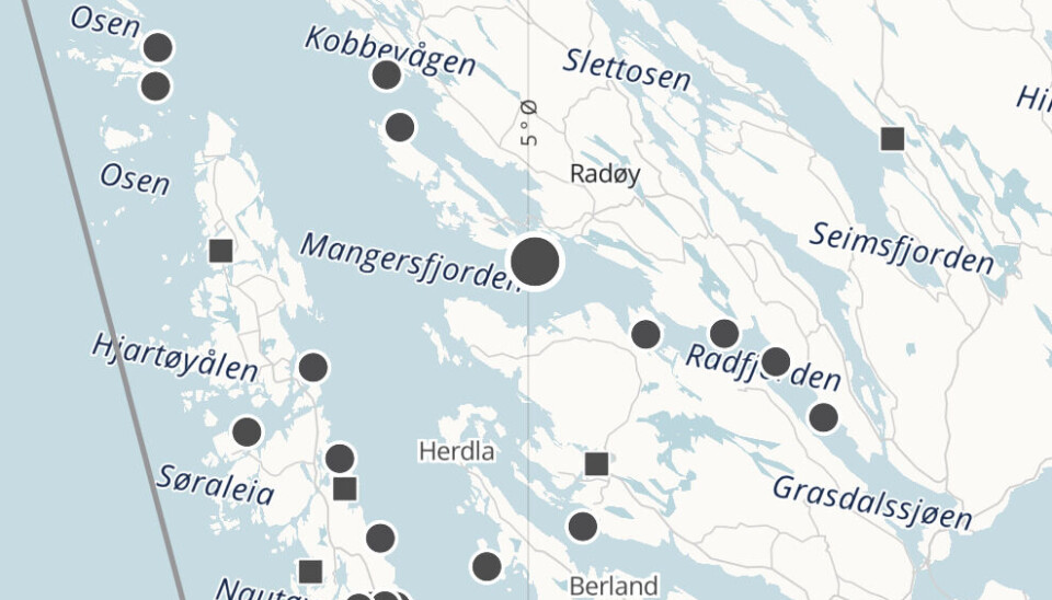 Det er mange lokaliteter i nærheten av der Lerøy Vest har søkt om å etablere lokalitet Gjerdneset.