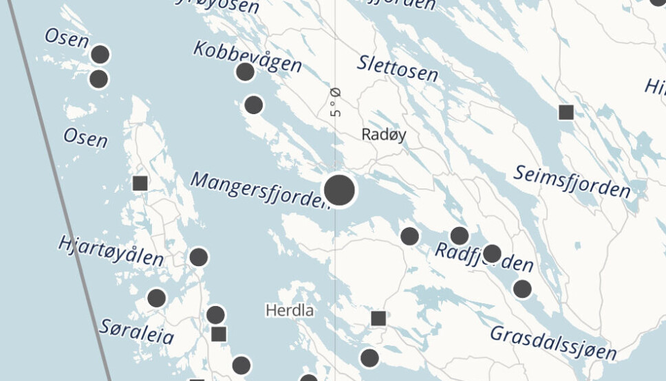 Det er mange lokaliteter i nærheten av der Lerøy Vest har søkt om å etablere lokalitet Gjerdneset.