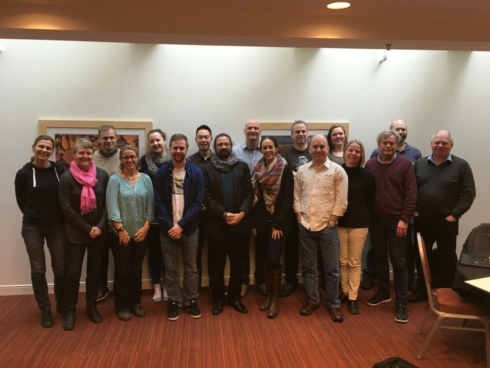 Deltagerne på den første av tre vintersamlinger i 'Cross-Atlantic Sea Lice Initiative'.