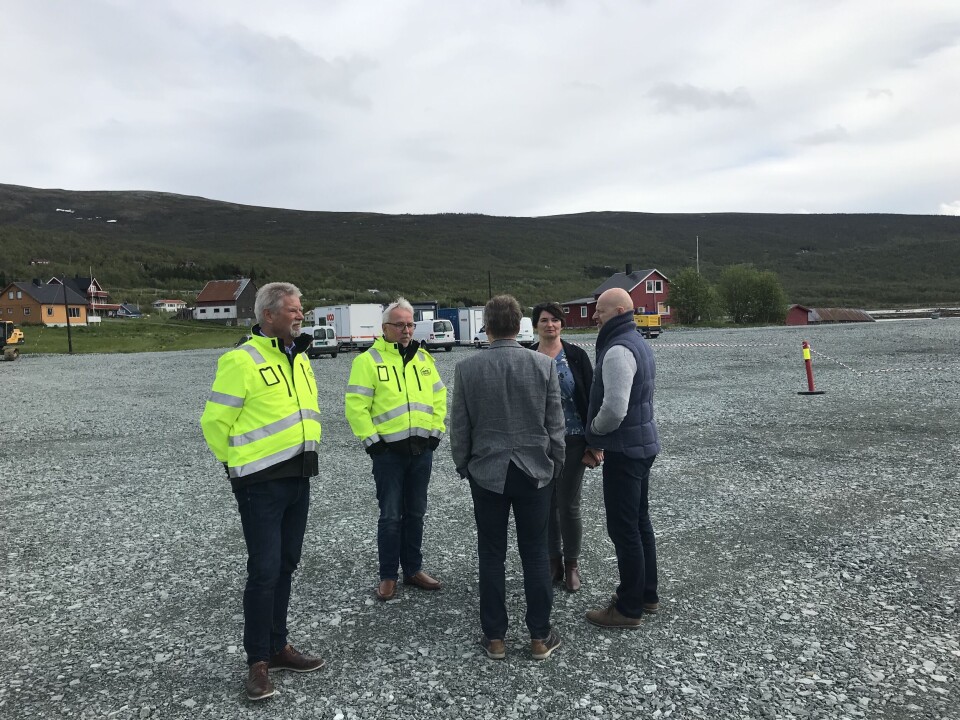 Grunnarbeidet til RAS-anlegget ferdigstilles i løpet av juni, og byggestart er august 2019. Foto: AquaOptima