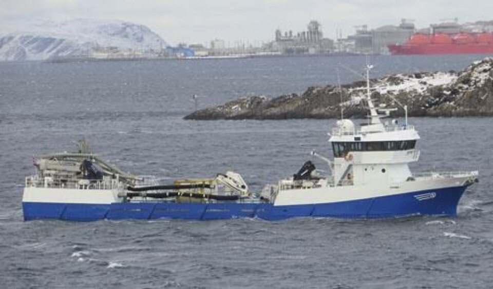 Fartøyet er 46,52 meter lang og 9,5 meter bred. Foto: Barentswatch/Roger Solem