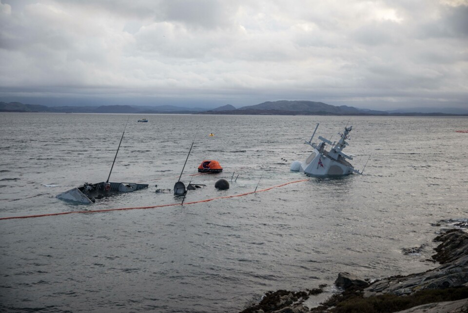 Heldigvis gikk det ingen liv tapt da fregatten «Helge Ingstad» forliste etter kollisjon. Illustrasjonsfoto: Jacob Østheim, Forsvaret