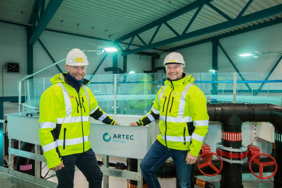 Prosjektleder i Artec Aqua og daglig leder SalmoBreed Salten Stig-Joar Krogli er fornøyd med samarbeidet gjennom første byggetrinn. Foto: Benchmark.