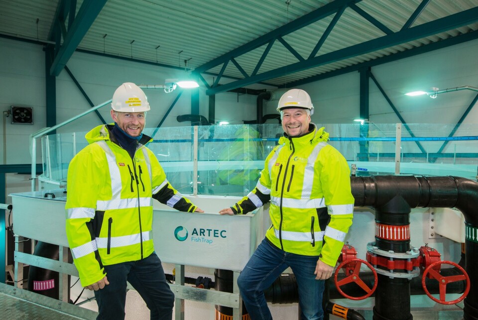 Prosjektleder i Artec Aqua og daglig leder SalmoBreed Salten Stig-Joar Krogli er fornøyd med samarbeidet gjennom første byggetrinn. Foto: Benchmark. Prosjektleder i Artec Aqua og daglig leder SalmoBreed Salten Stig-Joar Krogli er fornøyd med samarbeidet gjennom første byggetrinn. Foto: Benchmark.
