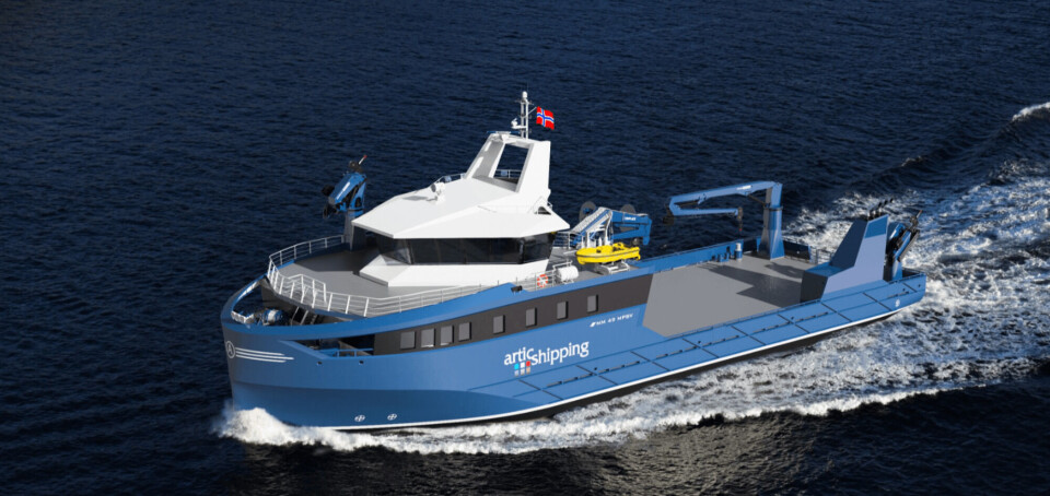 Artic Gorup satsar og utviklar nytt servicefartøy for havbruksnæringa. Foto: Multi Maritime.