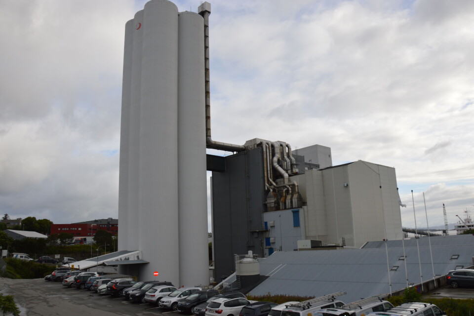 Skretting sin fôrfabrikk i Stavanger. Foto: Ole Andreas Drønen