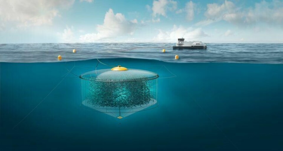 Atlantis Subsea Farming konseptet. Illustrasjon: Atlantis Subsea Farming.