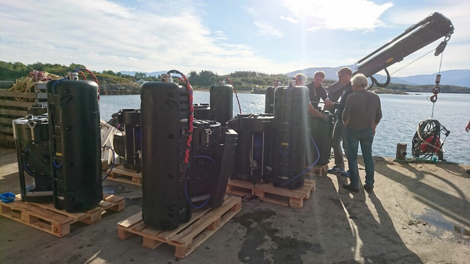 Stingray sine lasere klar for installasjon hos Nova Sea på Lovund. Foto: Stingray.