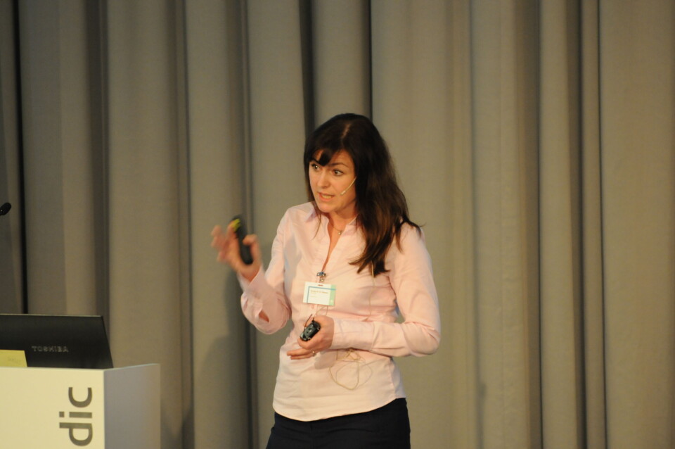 Kristin Ottesen, veterinær i fiskehelsetjenesten HaVet her, uttalte under Frisk Fisk konferansen i Bergen at det ikke står så bra til med fiskehelsen i Nordland. Foto: Pål Mugaas Jensen.
