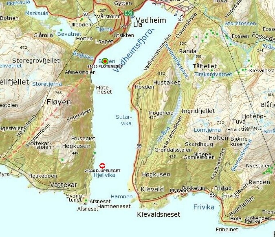 illustrasjon av Djupaleget. Foto: Fiskeridirektoratet.