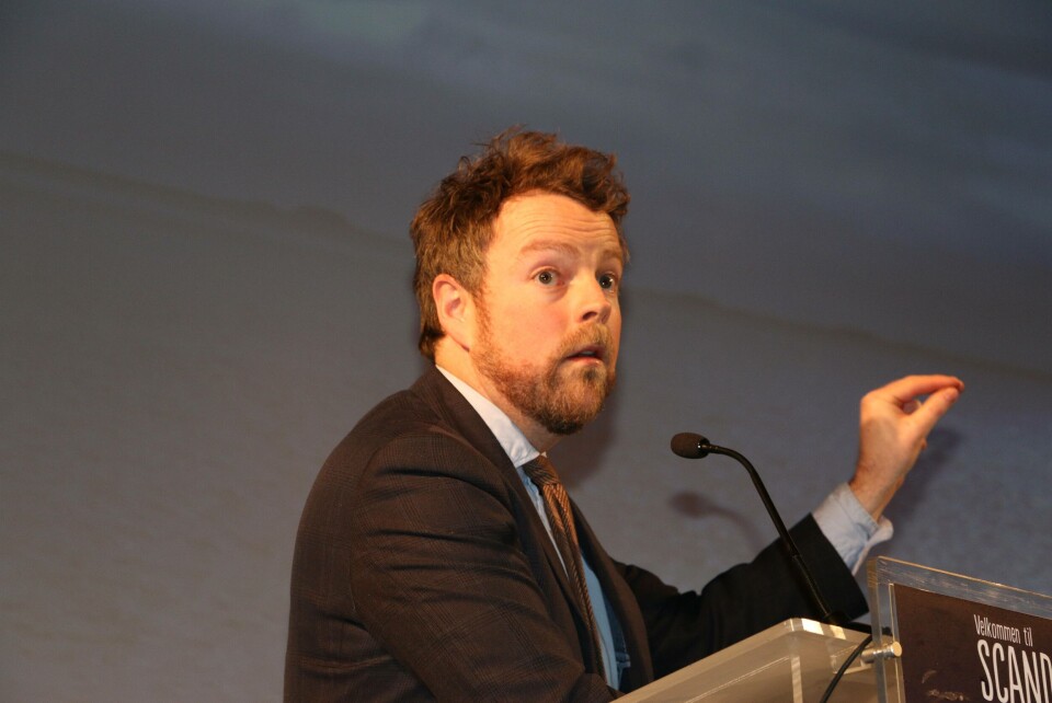 Næringsminister Torbjørn Røe Isaksen på Haugesundkonferansen. Foto: Helge Martin Markussen/Skipsrevyen.no.