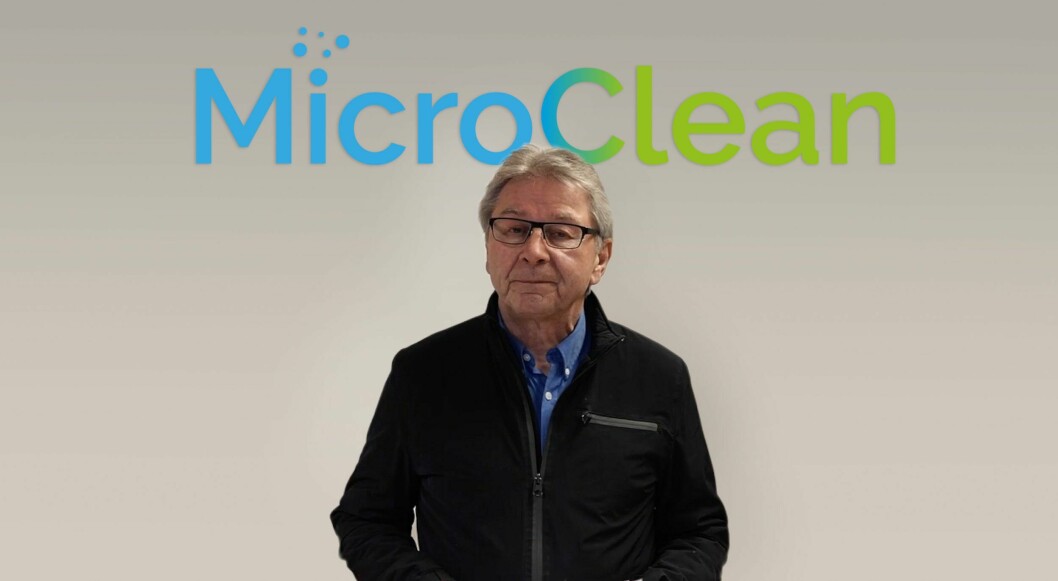 Dann Roger Olsen, daglig leder i MicroClean, stakk tidligere i år av med prisen Gründerjulegaven. Det har hjulpet bedriften opp og frem. Foto: MicroClean