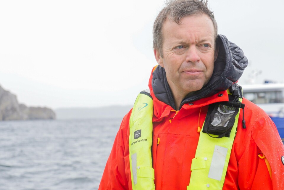 Alf-Helge Aarskog trekker seg etter ti år ved roret. Foto: MOWI.