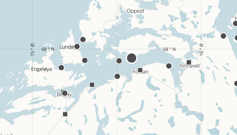 Det var på lokalitet Ørnhaugneset i Hamarøy at ulykken skjedde. Det var på lokalitet Ørnhaugneset i Hamarøy at ulykken skjedde.
