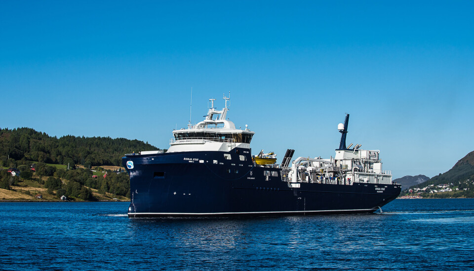 «Ronja Star» er en moderne brønnbåt på 4000m3 levert fra det lokale verftet Myklebust Verft i Gursken
