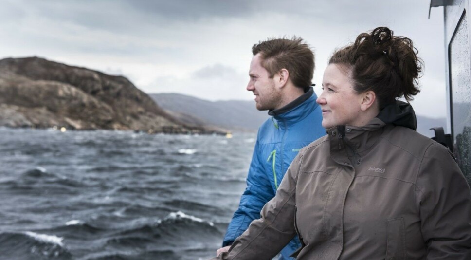 Sjømatinvestor Bluefront Equity melder de går inn på eiersiden i Naviaq. Styreleder Ivar Strand (venstre) og daglig leder Lisbeth Plassen (høyre) i Naviaq.