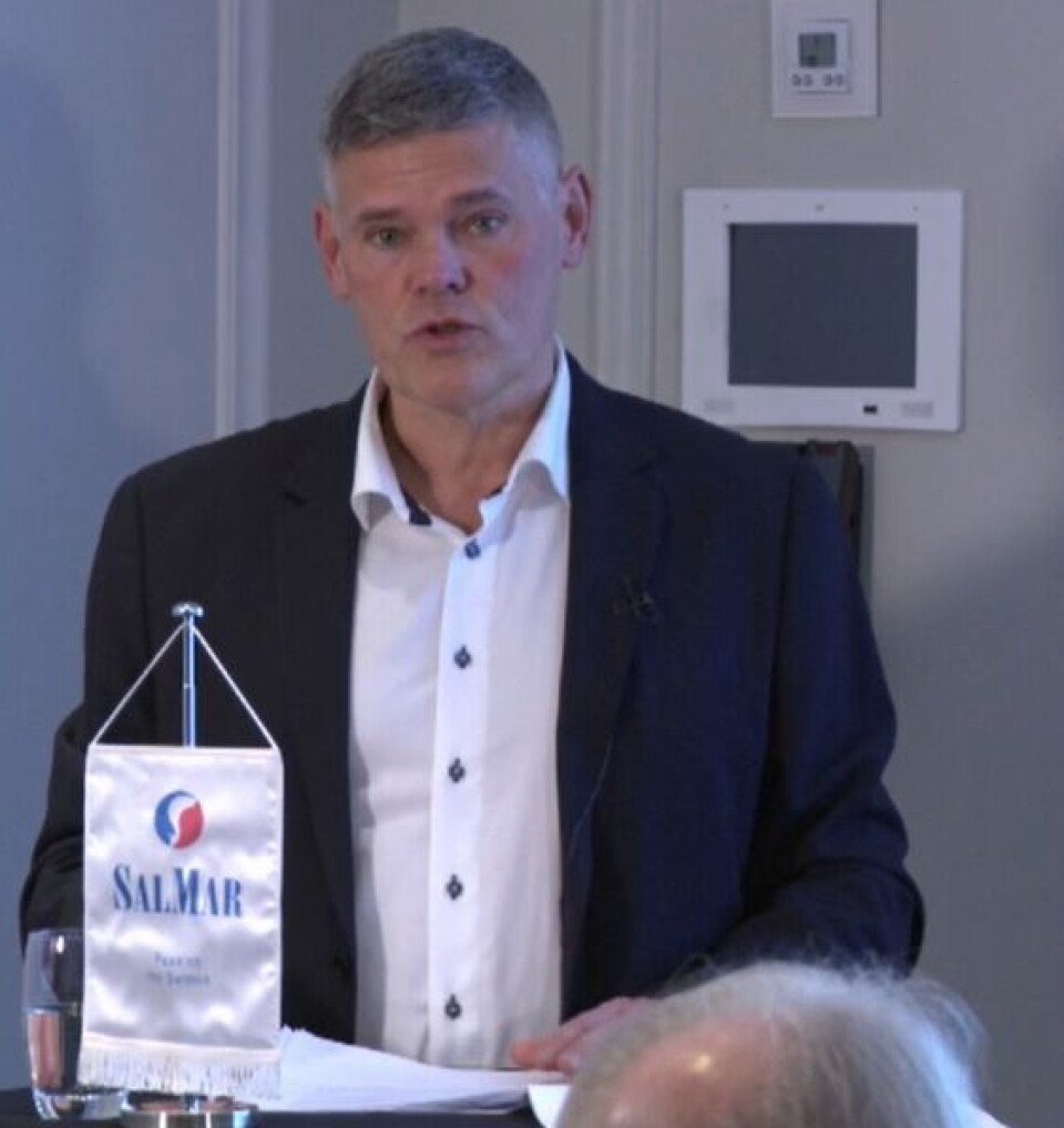 Konsernsjef Frode Arntsen og SalMar er ikke fornøyd med regjeringens vedtak om grunnrente.