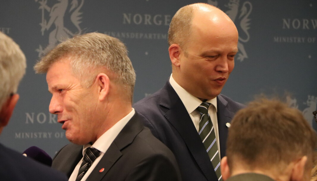 Fredag møtte fiskeri- og havminister Bjørnar Skjæran og finansminister Trygve Slagsvold Vedum Sjømat Norge og Sjømatbedriftene.