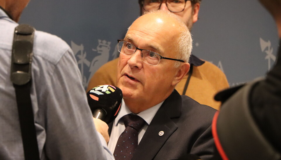 Paul Birger Torgnes, styreleder i Sjømat Norge etter møte fredag. Paul Birger Torgnes, styreleder i Sjømat Norge etter møte fredag.