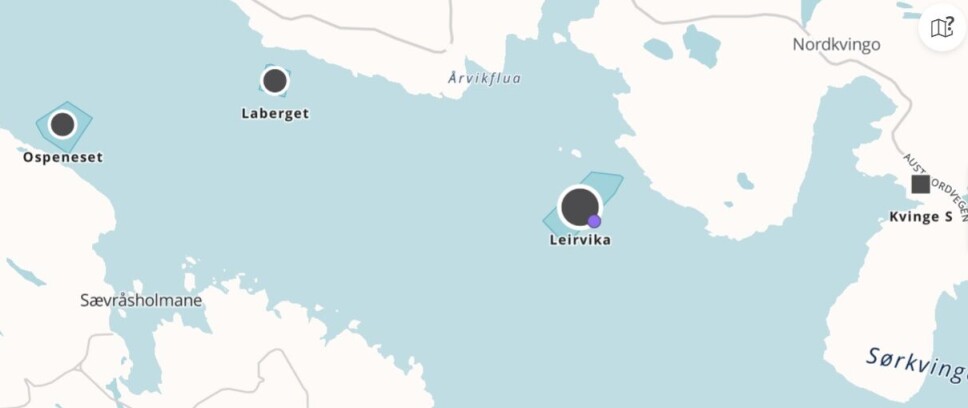 Det er meldt om ILA-mistanke på lokaliteten Leirvika.