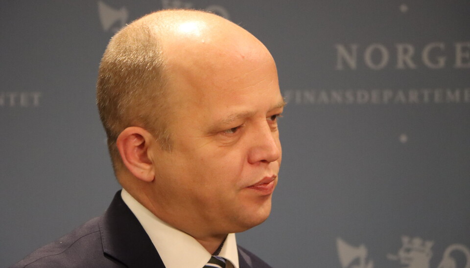 Finansminister Trygve Slagsvold Vedum.