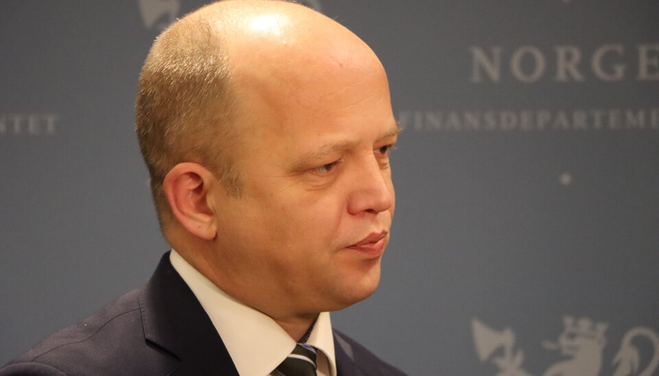 Finansminister Trygve Slagsvold Vedum.