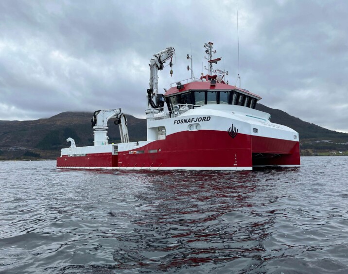 Det nye hybridfartøyet «Fosnafjord» på 25 meter ble levert fra Salthammer båtbyggeri 22. november.