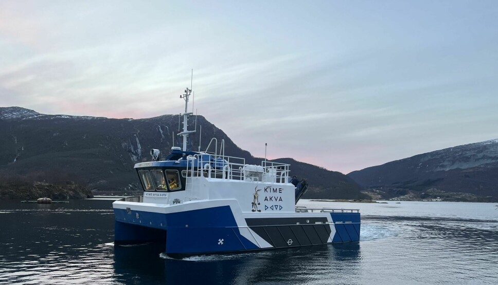 Kime Akva har fått overlevert vårt første større fartøy, MS «Wile E. Coyote», en helelektrisk lokalitetsbåt fra Grovfjord Mek. Verksted.
