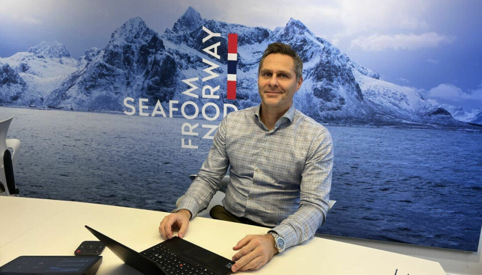 Direktør for globale operasjoner i Norges sjømatråd, Børge Grønbech meddeler