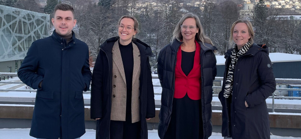 Dominik Flatten (NCE), Synnøve Fagerhaug Dalen (HMF), Solveig Holm (NCE) og Cathrine Ulvatne (NCE)