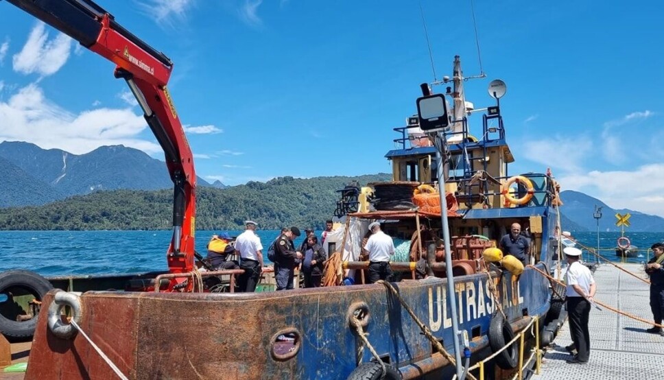 Dødsulykke på taubåten Nachito i Chile.