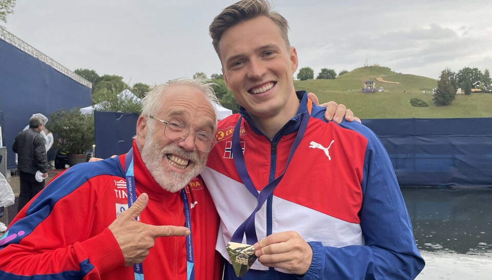 Leif Olav Alnes og Karsten Warholm. Leif Olav Alnes og Karsten Warholm.