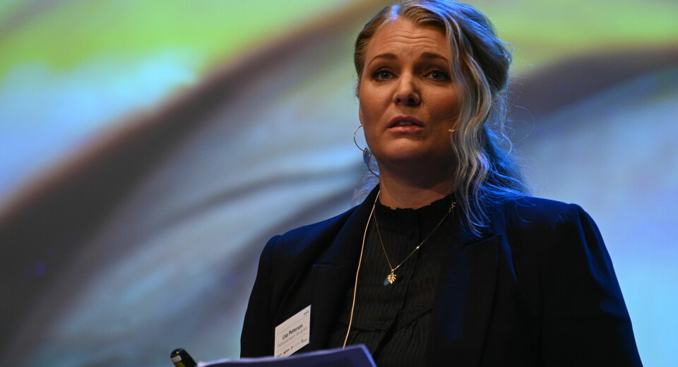 Lise Petterson, direktør region Sør og Vest i mattilsynet under AqKva-konferansen i Bergen.