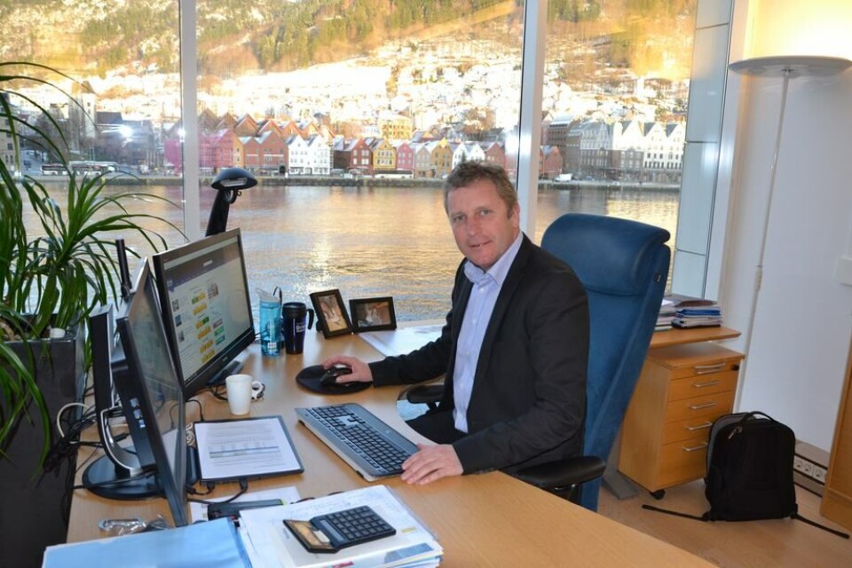 Andreas Kvame, konsernsjef i Grieg Seafood. Foto: Linn Therese Skår Hosteland.