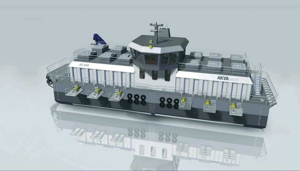 Flåten har 12 siloer og leveres med 2x250kva generatorer i kombinasjon med AKVA hybrid batteripakke. Flåten har 12 siloer og leveres med 2x250kva generatorer i kombinasjon med AKVA hybrid batteripakke.