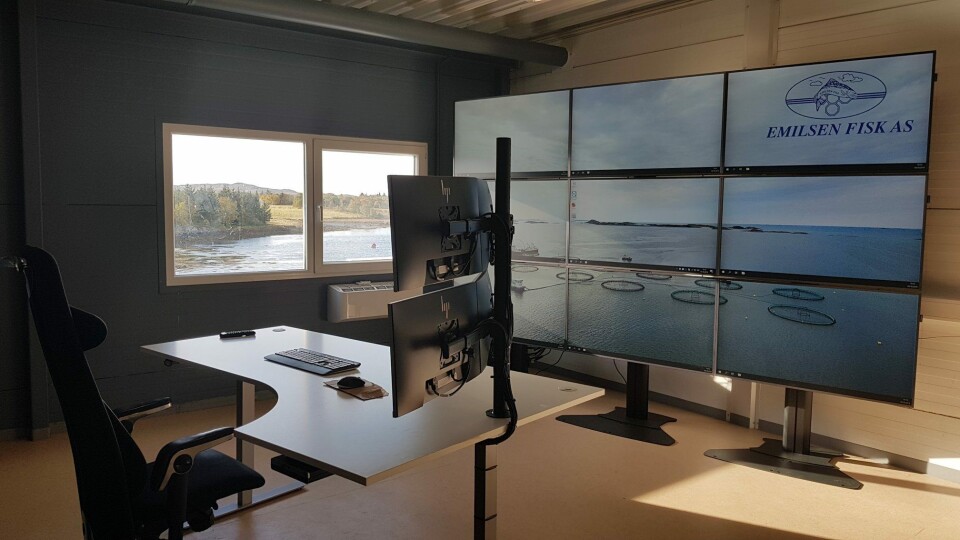 Her er en liten sniktitt av den ferske fòringssentralen til Emilsen Fisk. Klikk for større bilde. Foto: Moveo AS.