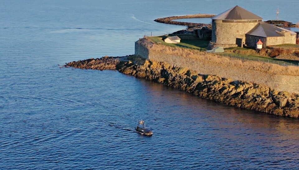 Det ubemannede fartøyet «Mariner» på seiling. Det ubemannede fartøyet «Mariner» på seiling.