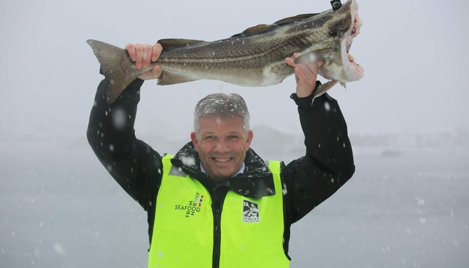 Bjørnar Skjæran sier de arbeider knallhardt for å bedre mulighetene for norsk eksport til utlandet, også for nye marine produkter. Bjørnar Skjæran sier de arbeider knallhardt for å bedre mulighetene for norsk eksport til utlandet, også for nye marine produkter.
