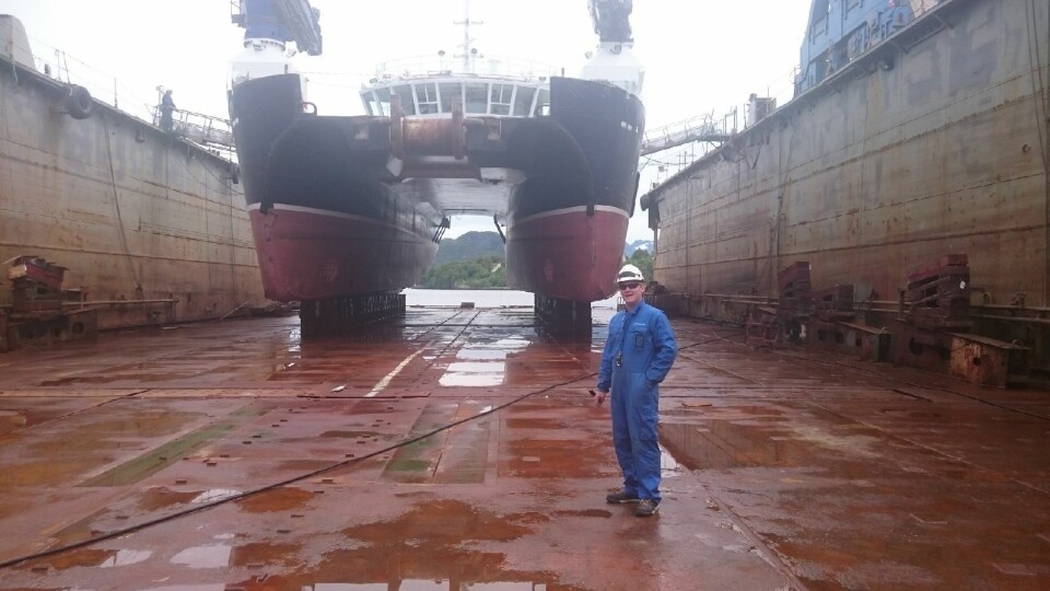Morten Lysvold Nilsen, skipper på MS Notmann. Foto: Privat.