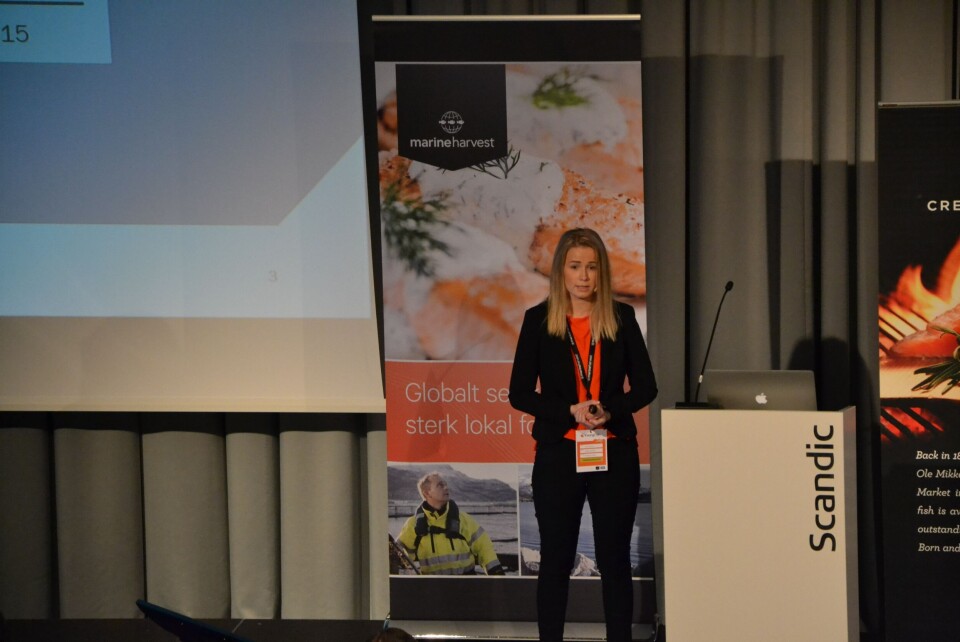 Iselin Bogstrand i Norges Sjømatråd. Foto Linn Therese Hosteland.