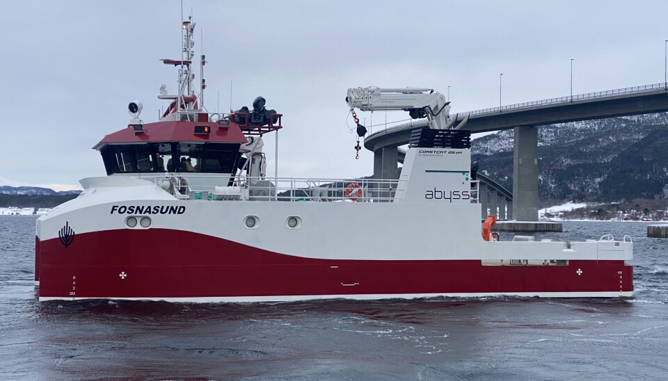 'Fosnasund' er nye båten bygget av Salthammer Båtbyggeri til Abyss AS 'Fosnasund' er nye båten bygget av Salthammer Båtbyggeri til Abyss AS