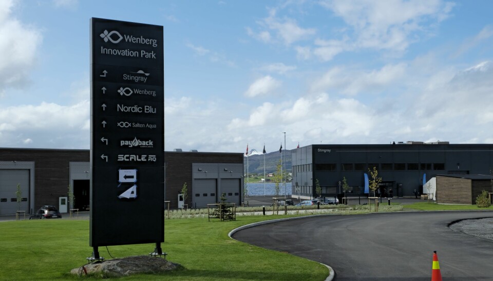 Innkjørselen til Wenberg Innovation Park. Innkjørselen til Wenberg Innovation Park.
