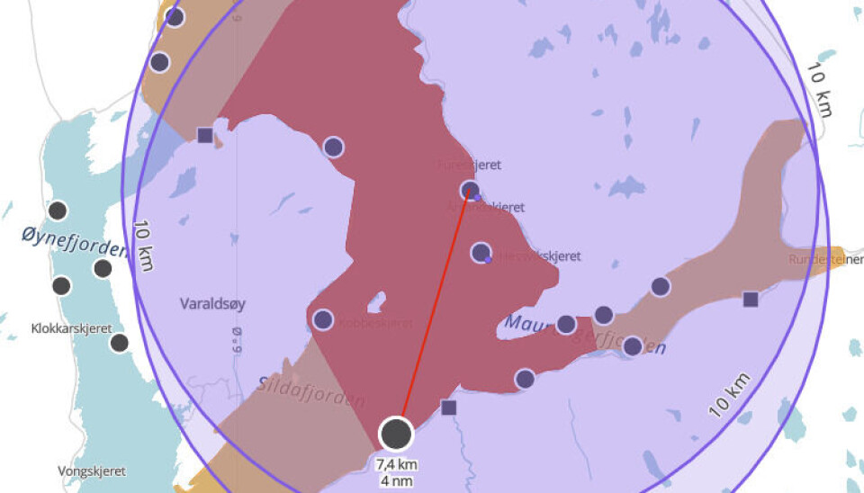 Lokaliteten ligger i en restriksjonssone for ILA