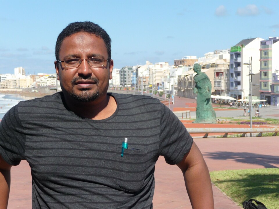 Amr Ahmed Abdelrahim Gamil disputerer 31. august 2016 for graden ph.d. ved NMBU, Veterinærhøgskolen med avhandlingen «The interplay between IPNV and host cell machinery: Possible strategies for immune evasion”. Foto: privat.